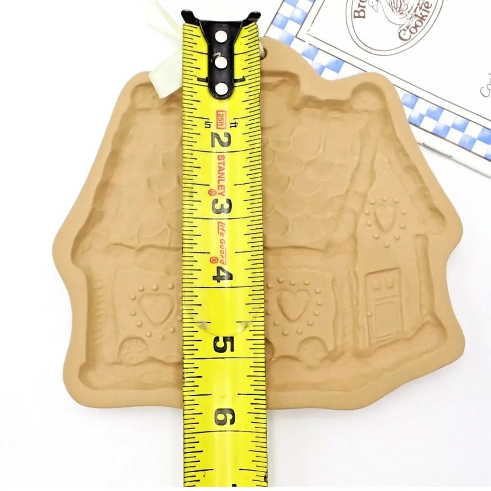 Vintage Brown Bag Cookie Art Mold 80's Gingerbread House Retired Hill Paper Cast